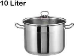 Haushalt Soeppan Met Glazen Deksel - 10 Liter- RVS 18 Haushalt Soeppan Met Glazen Deksel - 10 Liter- RVS -Kookgerei Korting Winkel 1200x905 14