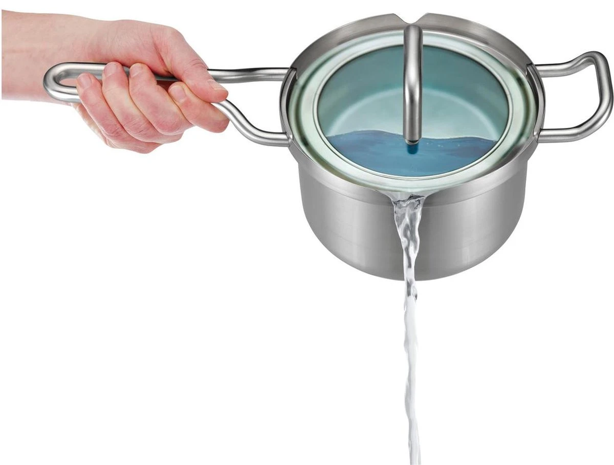 BK Q-linair Master Glas Pannenset - 5-delig - Glazen Deksel - Veilig Afgietsysteem - Inductie 11 BK Q-linair Master Glas Pannenset - 5-delig - Glazen Deksel - Veilig Afgietsysteem - Inductie - Afbeelding 9