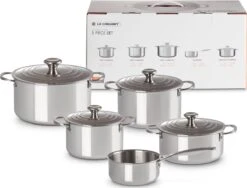 LE CREUSET - RVS Plus - Pannenset 5-delig 7 LE CREUSET - RVS Plus - Pannenset 5-delig -Kookgerei Korting Winkel 1200x915 1