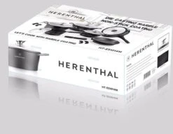 Herenthal Luxe Pannenset - 14-delig - Glazen Deksel - Inductie - Marmeren Coating - PFAS-vrij - Zwart - ES1014M 9 Herenthal Luxe Pannenset - 14-delig - Glazen Deksel - Inductie - Marmeren Coating - PFAS-vrij - Zwart - ES1014M -Kookgerei Korting Winkel 1200x934 1