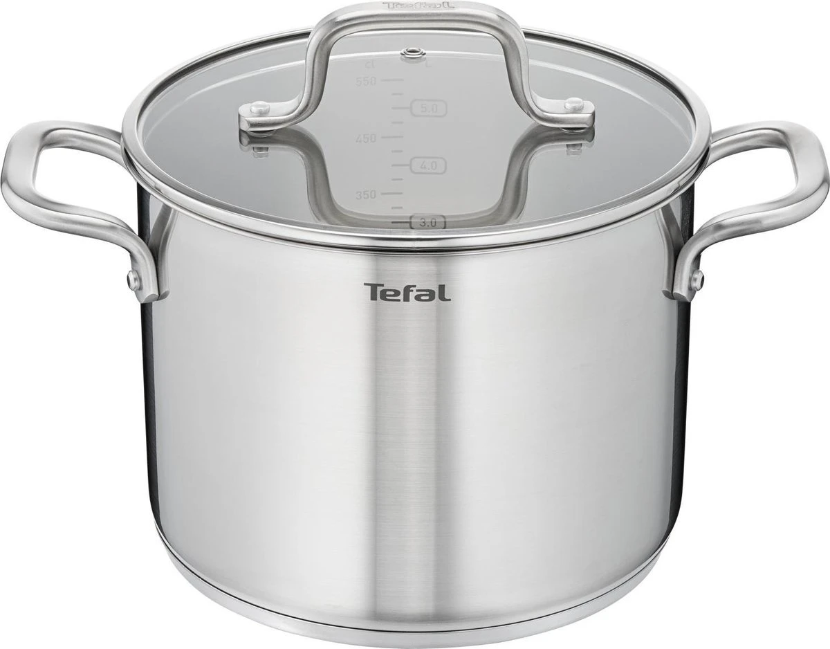 Tefal Virtuoso Pannenset 5 Delig - Hoge Kookpan Ø 22 Cm + Steelpan Ø 16 Cm + Kookpannen Ø 18/20/24 Cm 17 Tefal Virtuoso Pannenset 5 Delig - Hoge Kookpan Ø 22 Cm + Steelpan Ø 16 Cm + Kookpannen Ø 18/20/24 Cm - Afbeelding 15