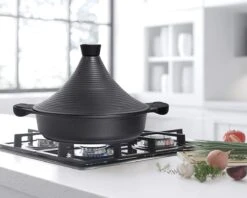 Aluminium Tajine Agadir- Matt Black Geschikt Ook Voor Inductie -Kookgerei Korting Winkel 1200x960 4