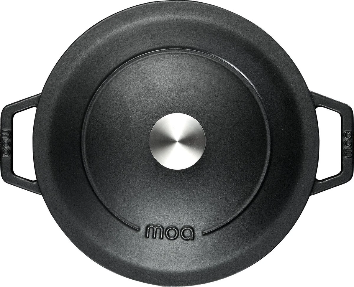 MOA Gietijzeren Braadpan - Inhoud 5,7 Liter - 26CM - Rond - Alle Warmtebronnen - Ook Voor Inductie - Gewicht 5,8 Kg - Zwart - C26B 5 MOA Gietijzeren Braadpan - Inhoud 5,7 Liter - 26CM - Rond - Alle Warmtebronnen - Ook Voor Inductie - Gewicht 5,8 Kg - Zwart - C26B - Afbeelding 3