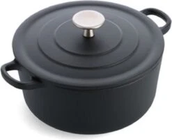 Royal Van Kempen & Begeer - Hoge Braadpan - 22cm - Mat Gietijzer Braadpan Met Stevige Grepen En Roestvrijstalen Knop - Kan In De Oven Tot 260 Graden Celsius (inclusief Deksel) - Geschikt Voor Alle Warmtebronnen Inclusief Inductie 5 Royal Van Kempen & Begeer - Hoge Braadpan - 22cm - Mat Gietijzer Braadpan Met Stevige Grepen En Roestvrijstalen Knop - Kan In De Oven Tot 260 Graden Celsius (inclusief Deksel) - Geschikt Voor Alle Warmtebronnen Inclusief Inductie -Kookgerei Korting Winkel 1200x975 4