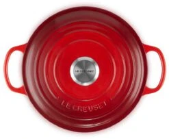 Le Creuset - Gietijzeren - Lage Braadpan - 24cm - Kersenrood 24 Le Creuset - Gietijzeren - Lage Braadpan - 24cm - Kersenrood -Kookgerei Korting Winkel 1200x988 2
