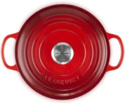 Le Creuset - Gietijzeren - Lage Braadpan - 24cm - Kersenrood 33 Le Creuset - Gietijzeren - Lage Braadpan - 24cm - Kersenrood -Kookgerei Korting Winkel 1200x998