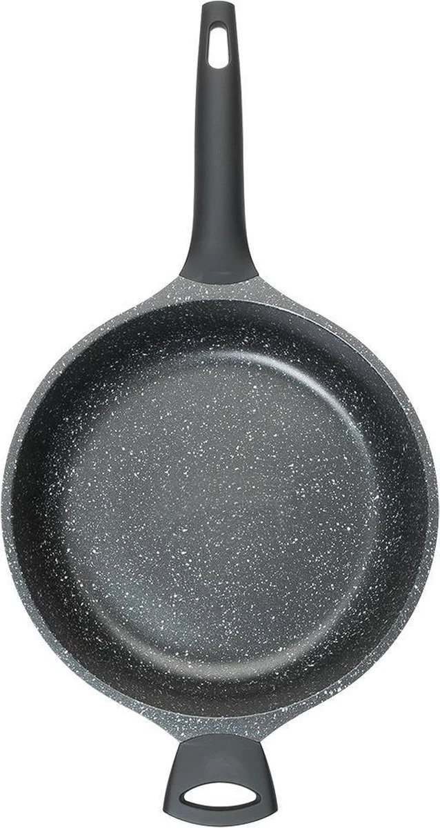 Sola Hapjespan Fair Cooking - Ø 28 Cm - Zwart/wit - Aluminium - Antiaanbaklaag 7 Sola Hapjespan Fair Cooking - Ø 28 Cm - Zwart/wit - Aluminium - Antiaanbaklaag - Afbeelding 5