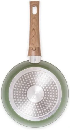 Just Vegan Koekenpan ECO Met Afneembaar Handvat 20 Cm Aluminium Groen -Kookgerei Korting Winkel 651x1200