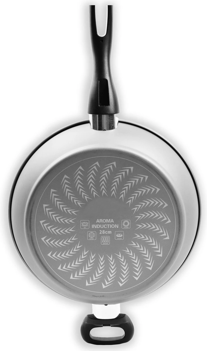 Merkloos Keukenpan Met Deksel En Heeft Een Diameter Van Ø 28 Cm - Luxe Hapjespan Keukenpan Van 28cm Anti-aanbaklaag - Handvat Zwart - Pan Met Deksel 6 Merkloos Keukenpan Met Deksel En Heeft Een Diameter Van Ø 28 Cm - Luxe Hapjespan Keukenpan Van 28cm Anti-aanbaklaag - Handvat Zwart - Pan Met Deksel - Afbeelding 4