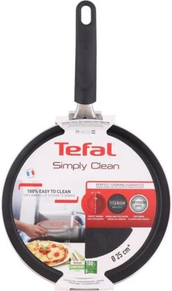 Tefal Simply Clean Pannenkoekenpan - Crêpe Pan Non-stick Coating - Pancake Pan - Titanium - Ø25 Cm - Zwart 11 Tefal Simply Clean Pannenkoekenpan - Crêpe Pan Non-stick Coating - Pancake Pan - Titanium - Ø25 Cm - Zwart -Kookgerei Korting Winkel 709x1200