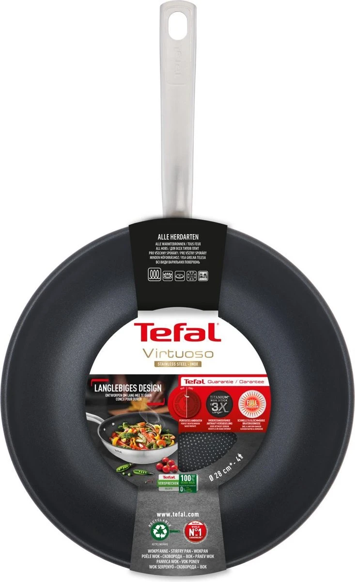 Tefal Virtuoso Wokpan - Ø 28cm 10 Tefal Virtuoso Wokpan - Ø 28cm - Afbeelding 9