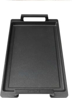 Eurolux Teppanyaki Plaat Met Grepen - 41 X 24 X 2.5 Cm - Zwart - Aluminium - Geschikt Voor Alle Warmtebronnen -Kookgerei Korting Winkel 878x1200