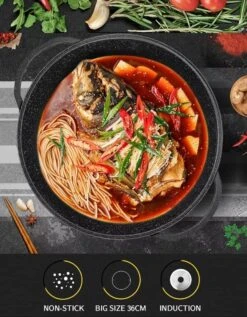 Cheffinger | Luxe Wokpan Met Deksel | 36CM | Alle Warmtebronnen | Oriental 10 Cheffinger | Luxe Wokpan Met Deksel | 36CM | Alle Warmtebronnen | Oriental -Kookgerei Korting Winkel 935x1200