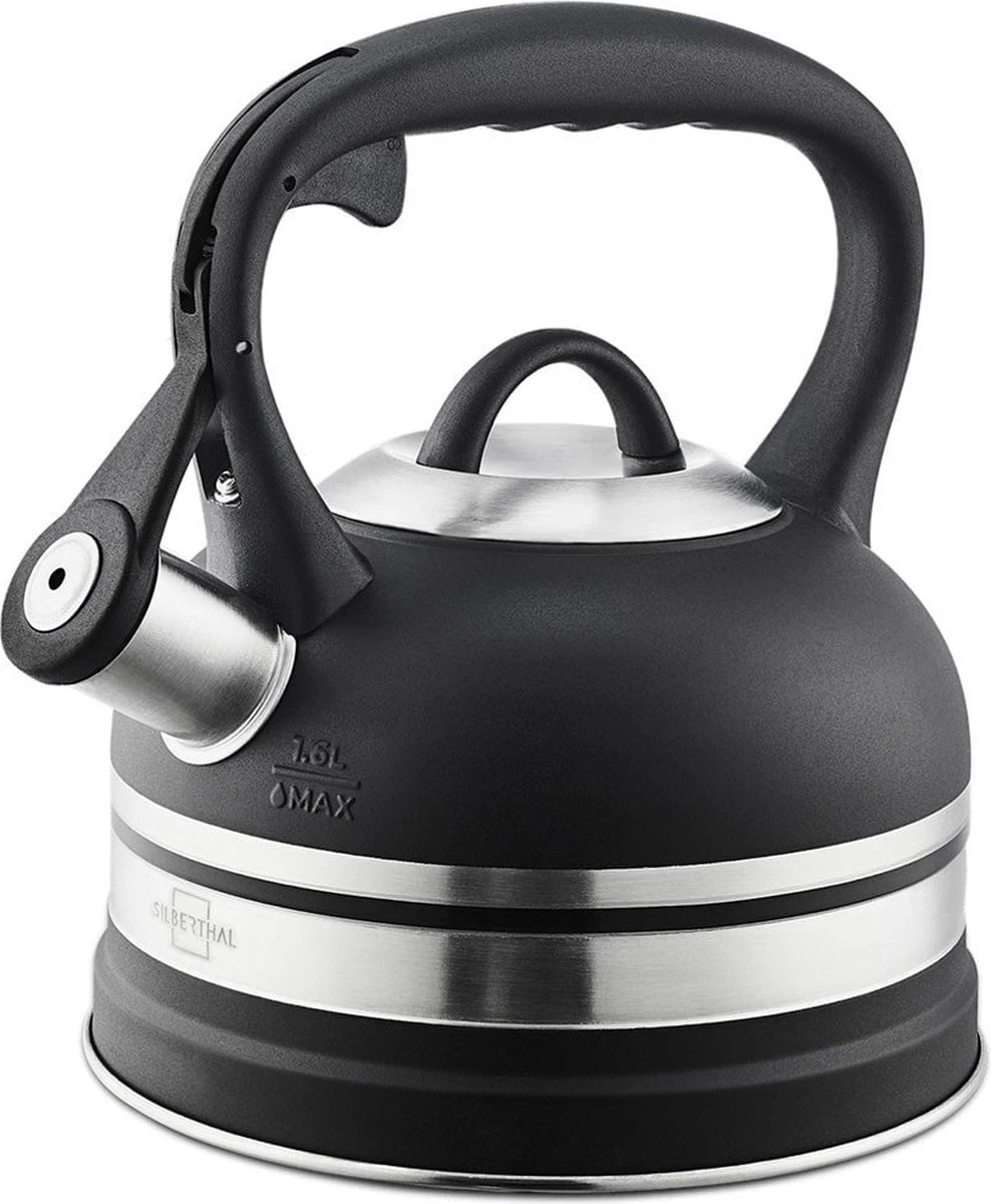 SILBERTHAL - Waterkoker - Alle Soorten Fornuizen, Ook Inductie - RVS - 1,6 Liter - Zwart 3 SILBERTHAL - Waterkoker - Alle Soorten Fornuizen, Ook Inductie - RVS - 1,6 Liter - Zwart